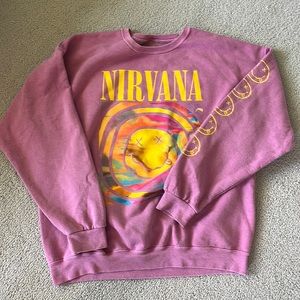 Nirvana Smile Overdyed Sweatshirt